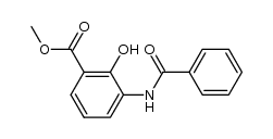 methyl 2-hydroxy-3-(benzoylamino)benzoate结构式