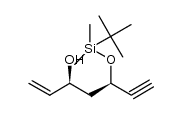 (3S,5R)-5-(tert-butyldimethylsilyloxy)hept-1-en-6-yn-3-ol结构式