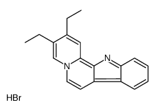 2,3-diethyl-12H-indolo[2,3-a]quinolizin-5-ium,bromide结构式