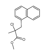 1-naphthyl-2-chloro-2-methoxycarbonylpropane Structure