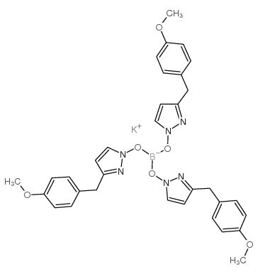 hydrotris(3-anisylpyrazol-1-yl)borate potassium salt Structure