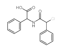 Benzeneacetic acid, a-[(2-chloro-2-phenylacetyl)amino]-结构式