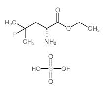Ethyl 4-fluoro-D-leucinate sulfate Structure