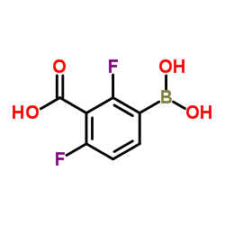 3-(Dihydroxyboryl)-2,6-difluorobenzoic acid Structure