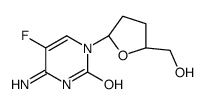 2',3'-dideoxy-beta-5-fluorocytidine结构式
