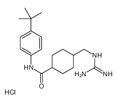 N-(4-tert-butylphenyl)-4-[(diaminomethylideneamino)methyl]cyclohexane-1-carboxamide,hydrochloride Structure