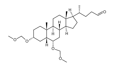 3,6-dimethoxymethyl-3α,6α-dihydroxy-5β-cholan-24-al结构式