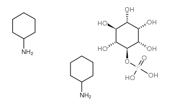 D-myo-纤维醇 4-单磷酸酯二(环己基铵)盐结构式