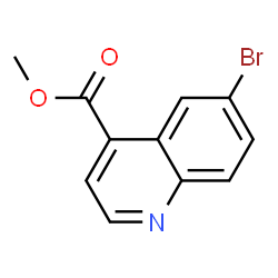 6-溴喹啉-4-羧酸甲酯结构式