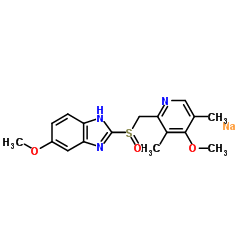 (R)-奥美拉唑钠盐结构式