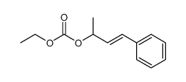 ethyl (E)-3-phenyl-1-methylprop-1-enyl carbonate结构式