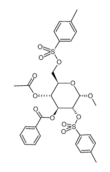 .alpha.-D-Glucopyranoside, methyl, 4-acetate 3-benzoate 2,6-bis(4-methylbenzenesulfonate) picture