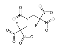 N,N-bis(2-fluoro-2,2-dinitroethyl)nitramide Structure