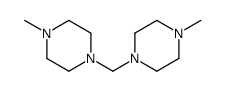 1-methyl-4-[(4-methylpiperazin-1-yl)methyl]piperazine结构式