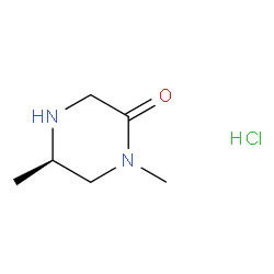 (R)-1,5-二甲基哌啶-2-酮盐酸盐结构式