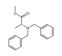 methyl (R)-2-(N,N-dibenzylamino)propanoate结构式