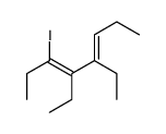 4,5-diethyl-3-iodoocta-3,5-diene结构式