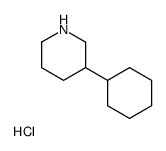 3-CYCLOHEXYLPIPERIDINE HYDROCHLORIDE结构式