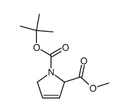 1-tert-butyl 2-methyl 1H-pyrrole-1,2(2H,5H)-dicarboxylate Structure