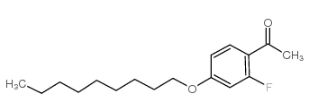 2-氟-4-壬基氧基苯乙酮结构式