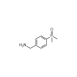 (4-(Aminomethyl)phenyl)dimethylphosphineoxide Structure