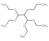 2-二乙氧基甲基-1,1-二乙氧基己烷结构式