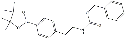 Benzyl 4-(4,4,5,5-tetramethyl-1,3,2-dioxaborolan-2-yl)phenethylcarbamate Structure