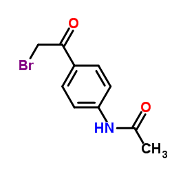N-[4-(2-溴乙酰)苯基]乙酰胺结构式