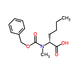 N-[(Benzyloxy)carbonyl]-N-methyl-L-norleucine structure