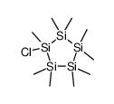 1-chloro-1,2,2,3,3,4,4,5,5-nonamethylpentasilolane结构式