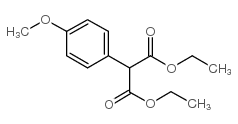 2-(4-甲氧基苯基)-丙二酸二乙酯结构式