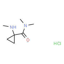 N,N-二甲基-1-(甲基氨基)环丙烷甲酰胺盐酸盐结构式