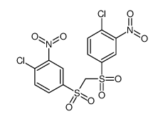 1-chloro-4-[(4-chloro-3-nitrophenyl)sulfonylmethylsulfonyl]-2-nitrobenzene结构式