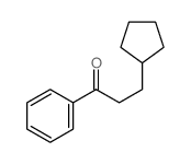 1-Propanone,3-cyclopentyl-1-phenyl-结构式