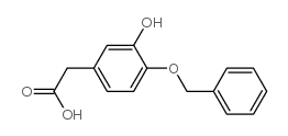 4-苄氧基-3-羟基苯乙酸结构式