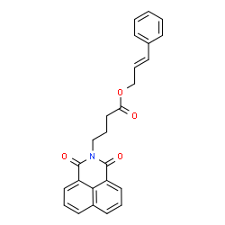 cinnamyl 4-(1,3-dioxo-1H-benzo[de]isoquinolin-2(3H)-yl)butanoate Structure
