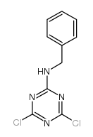 N-苄-4,6-二氯-1,3,5-三嗪-2-胺结构式