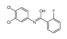 N-(3,4-Dichlorophenyl)-2-fluorobenzamide结构式