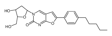 Furo[2,​3-​d]​pyrimidin-​2(3H)​-​one, 3-​(2-​deoxy-​β-​D-​erythro-​pentofuranosyl)​-​6-​(4-​pentylphenyl)​- picture