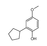 2-cyclopentyl-4-methoxyphenol Structure