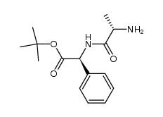 N-(L-alanyl)-(2S)-2-phenylglycine tert-butyl ester structure