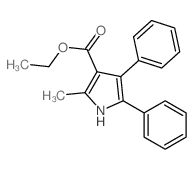 2-甲基-4,5-二苯基-1H-吡咯-3-羧酸乙酯结构式
