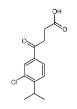 4-(3-chloro-4-propan-2-ylphenyl)-4-oxobutanoic acid Structure