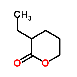 3-乙基四氢-2H-吡喃-2-酮结构式