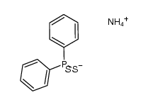 ammonium diphenylphosphinodithioate结构式