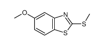 5-METHOXY-2-(METHYLTHIO)BENZO[D]THIAZOLE结构式