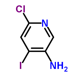 3-氨基-4-碘-6-氯吡啶结构式