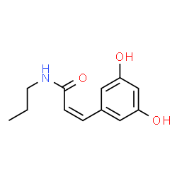 2-Propenamide, 3-(3,5-dihydroxyphenyl)-N-propyl- (9CI) Structure