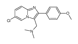1-(6-chloro-2-(4-methoxyphenyl)imidazo[1,2-a]pyridin-3-yl)-N,N-dimethylmethanamine Structure