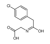 2-[[2-(4-chlorophenyl)acetyl]amino]acetic acid结构式